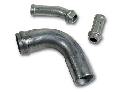 1961-1967 Corvette Expansion Tank Tubes. Aluminum 3 Piece Set