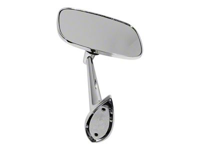 Exterior Mirror with Mounting Kit; Passenger Side (68-74 Corvette C2 & C3)