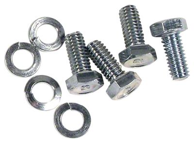 1966-1967 Corvette Fan Shroud Bolt and Washer Set. WB Headmark - 4 Piece