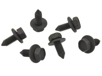 1969-1973 Corvette Fan Shroud Bracket Bolt Set Upper - 6 Piece