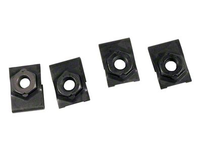 1966-1967 Corvette Fan Shroud U-Nuts. 4 Piece Set