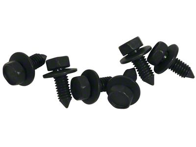 1963-1967 Corvette Female Hood Latch Bolt Set. 6 Piece