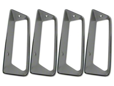 1969 Corvette Fender/Side Louver Insert Set - 4pc - Driver Side