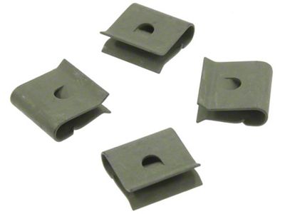 1968-1972 Corvette Fender Top Molding Clips - 4 Piece Set