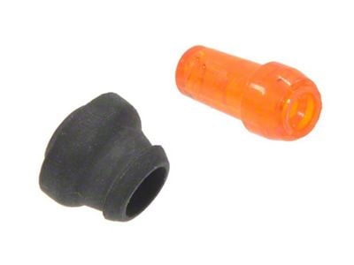 1968-1971 Corvette Fiber Optic Amber Lens with Grommet - Parking Lamp