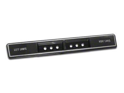 1968 Corvette Fiber Optics Console Trim Plate