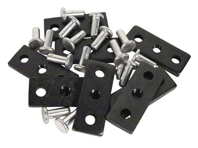 1963-1967 Corvette Filler Panel Nut Plate and Rivet Set