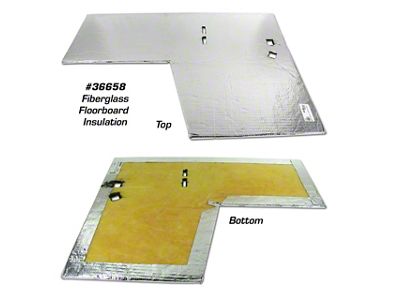 1968-1969 Corvette Floorboard Insulation. Passenger Side Fiberglass