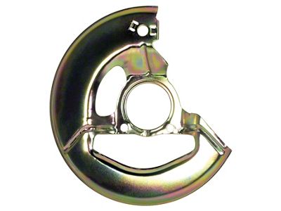 1976-1982 Corvette Front Brake Splash Shield. Gold Driver Side