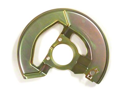 1976-1982 Corvette Front Brake Splash Shield. Gold Driver Side - Reproduction