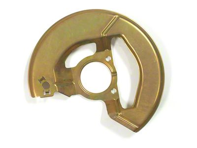 1976-1982 Corvette Front Brake Splash Shield. Gold Passenger Side - Reproduction