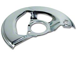 CA Front Brake Splash Shield. Silver Driver Side (65-76 Corvette C2 & C3)