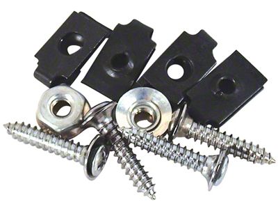 1970-1972 Corvette Front Fender Grille/Louver Mount Kit 10PC