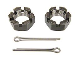 Auto Accessories of America 1953-1982 Corvette Front or Rear Spindle Nuts with Cotter Pins - 4pc Set