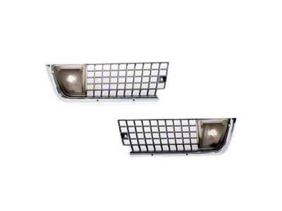 1971 Corvette Front Outer Grilles, Correct Reproduction
