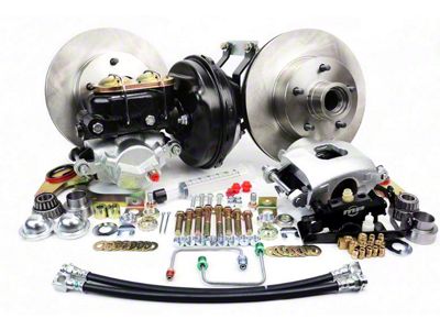 1963 Corvette Front Wheel Disc Brake Conv Kit with Booster/MC and Valve - Legend Series Perf