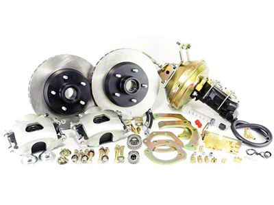 1963 Corvette Front Wheel Disc Brake Conv Kit with Booster/MC and Valve - Legend Series V2.0 StD