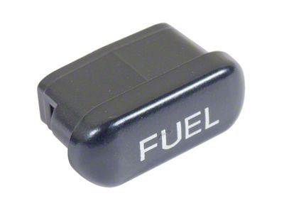 Fuel Button; Black/White (94-96 Corvette C4)