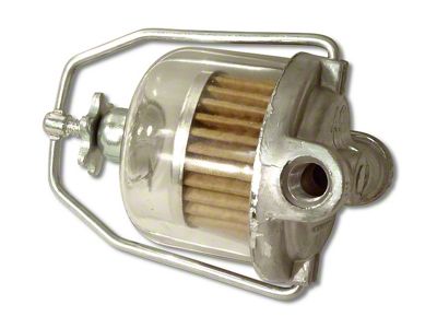 1956-1962 Corvette Fuel Filter. GF-48 Glass Bowl Filter