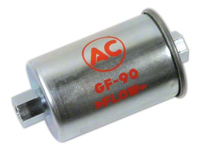 1962-1965 Corvette Fuel Filter. GF-90 Silver with Red Letters