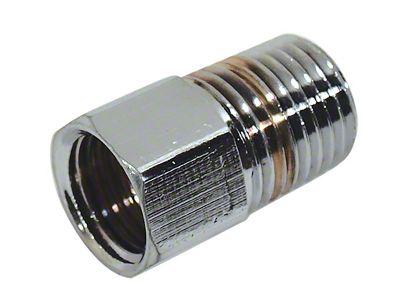 1963-1965 Corvette Fuel Line Fitting. Chrome