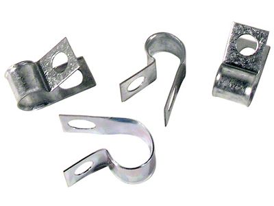 1958-1962 Corvette Fuel Line To Frame Clips. 4 Piece Set