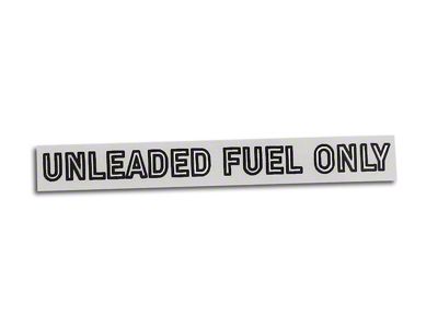 Fuel Warning Decal; Silver (78-82 Corvette C3)