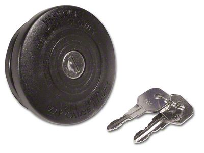 Auto Accessories of America 1953-1962 Corvette Gas Cap. Locking Black with 2 Keys