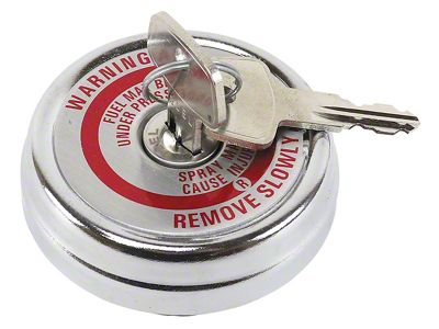 Auto Accessories of America 1953-1962 Corvette Gas Cap - Metal Locking with 2 Keys