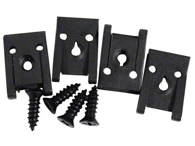 1968-1977 Corvette Gas Lid Bezel Screw Set. 8 Piece