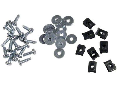 1961-1962 Corvette Gas Tank Cover Screws and Nuts. 45 Piece