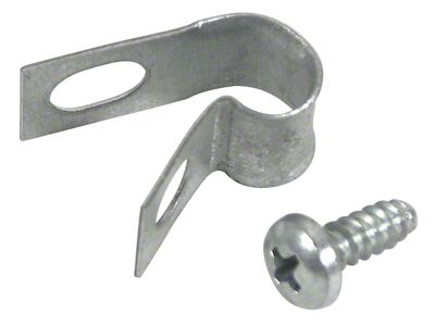 1957-1962 Corvette Gas Tank Vent Hose Clip. with Screw