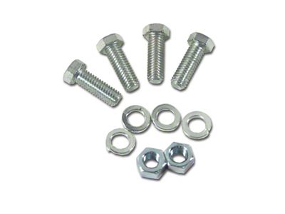 Generator U-Bracket To Plate Bolt Kit; 4-Pieces (58-61 Corvette C1)