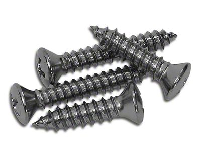 Grab Bar End Cap Screws; 4-Pieces (58-62 Corvette C1)