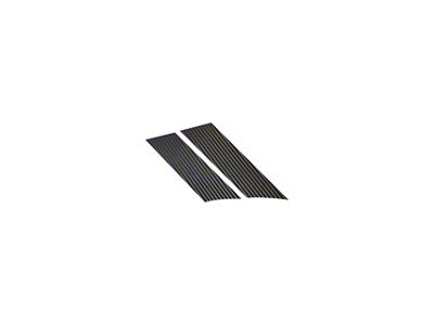 Grand Sport Fender Stripes; Black Gloss Carbon Fiber; Driver Side (84-96 Corvette C4)