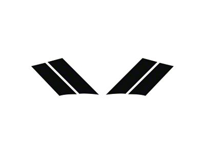 Grand Sport Fender Stripes; Gloss Black; Driver and Passenger Side (84-96 Corvette C4)