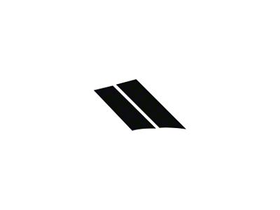 Grand Sport Fender Stripes; Gloss Black; Driver Side (84-96 Corvette C4)