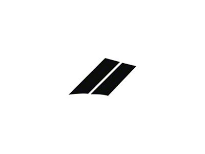 Grand Sport Fender Stripes; Gloss Black; Passenger Side (84-96 Corvette C4)