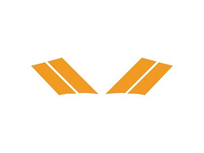 Grand Sport Fender Stripes; Gloss Orange; Driver and Passenger Side (84-96 Corvette C4)