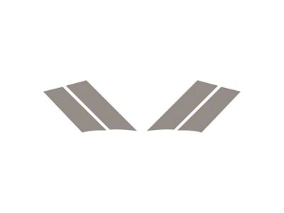 Grand Sport Fender Stripes; Gloss Silver; Driver and Passenger Side (84-96 Corvette C4)