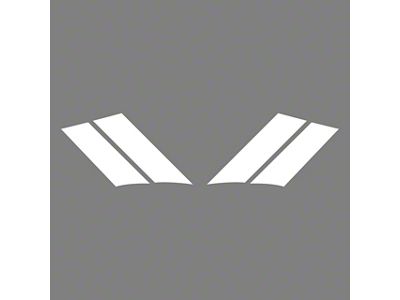 Grand Sport Fender Stripes; Gloss White; Driver and Passenger Side (84-96 Corvette C4)