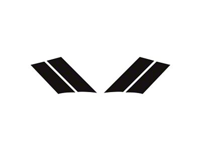 Grand Sport Fender Stripes; Matte Black; Driver and Passenger Side (84-96 Corvette C4)