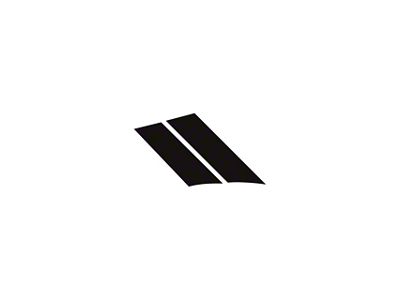 Grand Sport Fender Stripes; Matte Black; Driver Side (84-96 Corvette C4)