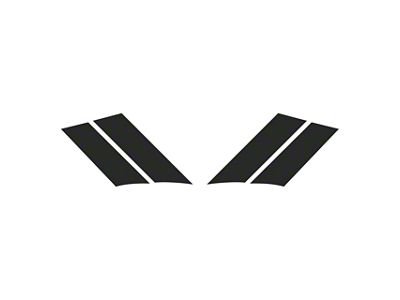 Grand Sport Fender Stripes; Matte Dark Gray; Driver and Passenger Side (84-96 Corvette C4)