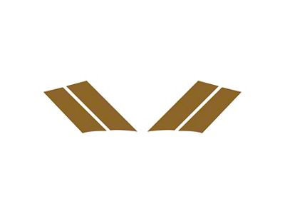 Grand Sport Fender Stripes; Matte Metallic Gold; Driver and Passenger Side (84-96 Corvette C4)