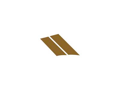 Grand Sport Fender Stripes; Matte Metallic Gold; Driver Side (84-96 Corvette C4)