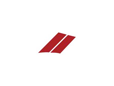 Grand Sport Fender Stripes; Matte Red; Passenger Side (84-96 Corvette C4)