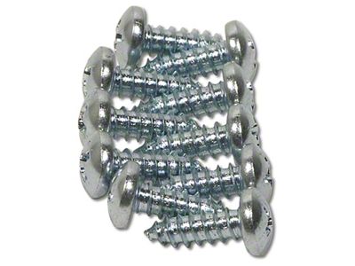 Grille Molding Clip Screw Set; 10-Pieces (63-64 Corvette C2)