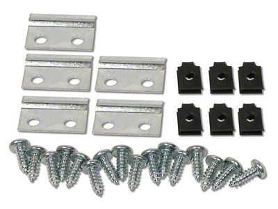 1963-1964 Corvette Grille Molding Mounting Kit. 20 Piece