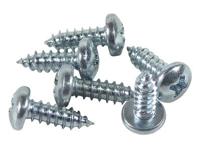 Grille Molding Screw Set; 6-Pieces (63-64 Corvette C2)